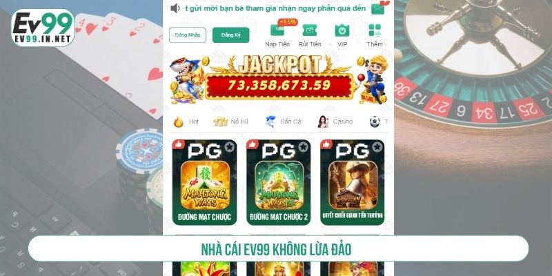 Nhà cái EV88 không lừa đảo